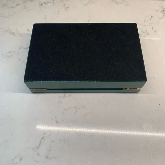 NWOT J. Crew Forest Green Domino Set with Gold Accents - Picture 5 of 5
